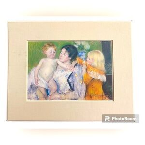 Mary Cassatt Print "After the Bath" replica Print-1901 Impressionistic Style
